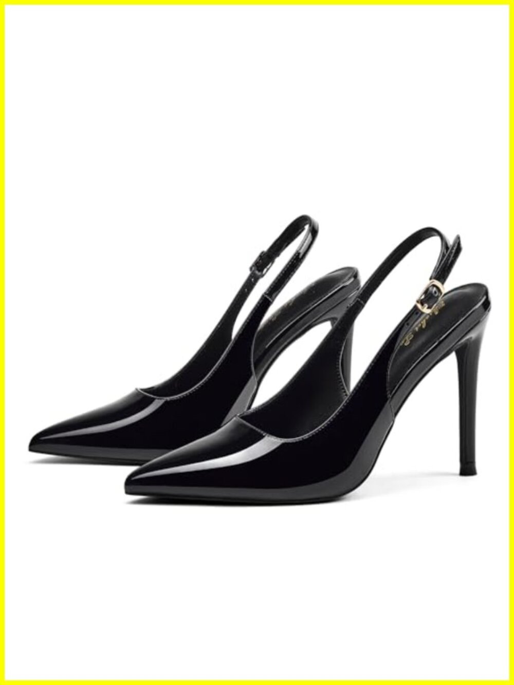 Women's Slingback Heels Pointed Toe Pumps High Heels 4.1" Stilettos
